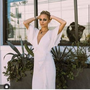 House of Harlow 1960 x Revolve Annabelle Maxi Dress Ivory Sz L